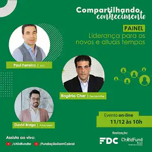 Liderança engajadora evento aberto da ChildFund para jovens
